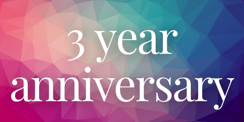 3 Year Anniversary 3 Year Anniversary