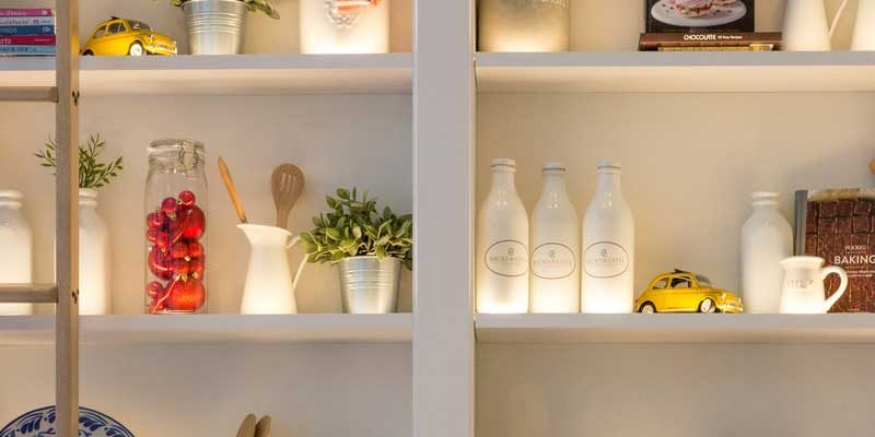 Kitchen decluttering - Put things back into the cupboards with like items Kitchen decluttering - Put things back into the cupboards with like items