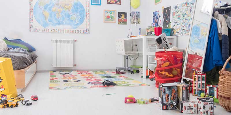 Playroom toys decluttering - gather all toys together Playroom toys decluttering - gather all toys together