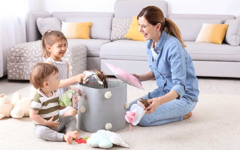 It’s really important where possible to include children in the decluttering process It’s really important where possible to include children in the decluttering process