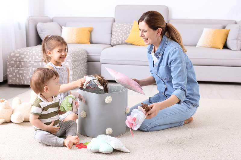 It’s really important where possible to include children in the decluttering process It’s really important where possible to include children in the decluttering process